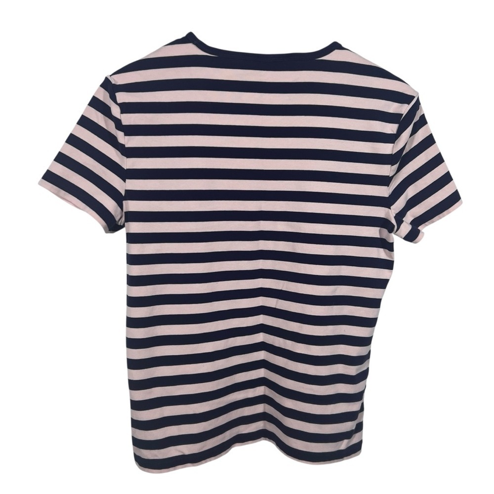 Lauren Ralph Lauren Striped Stretch Cotton Tee Size Large - Picture 3 of 5
